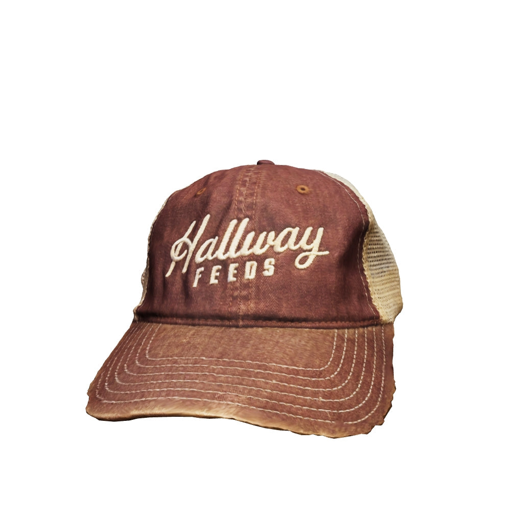 Maroon Hallway Feeds script hat