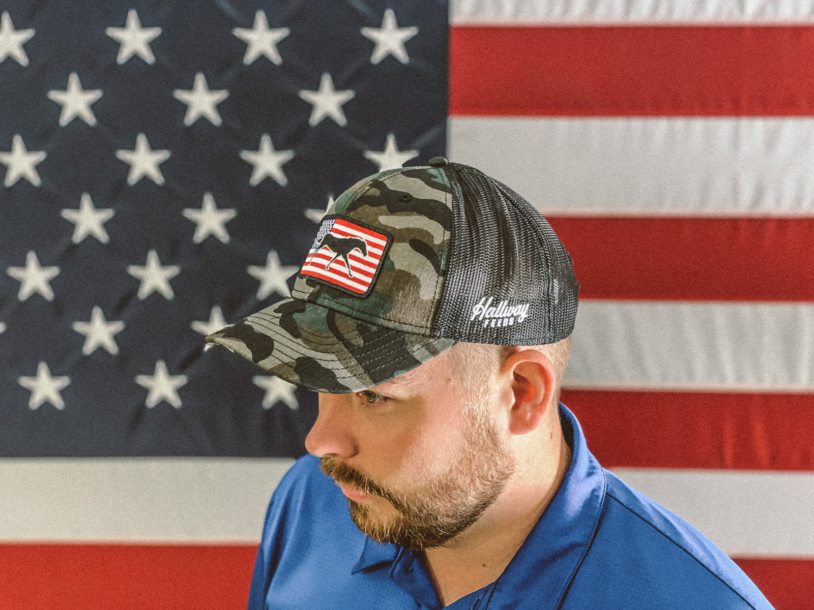 American Flag Patch Hat - Camo – Hallway Feeds